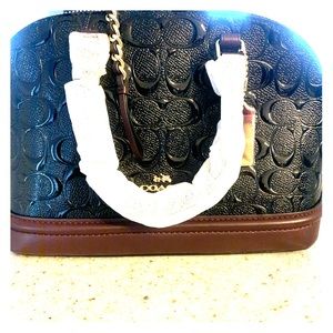 Mini Coach Sierra Oxblood/black Satchel